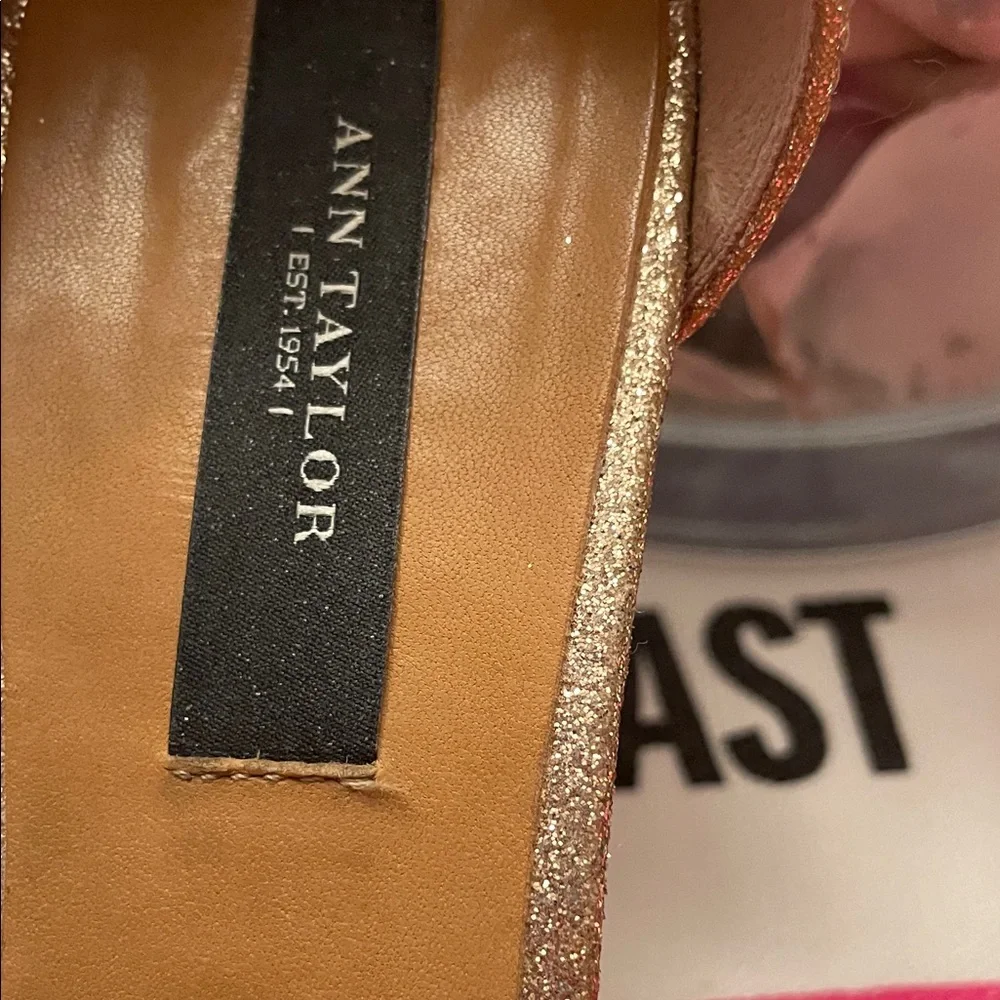Ann Taylor vintage Sparkling Gold Women's Heels